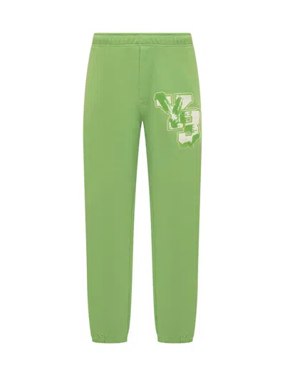Shop Y-3 Sweatpants In Green
