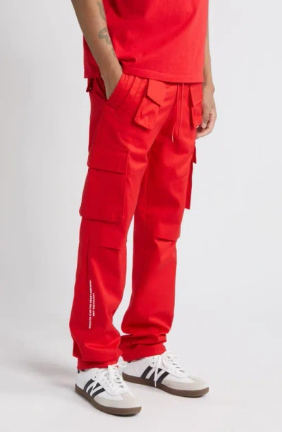 Shop Billionaire Boys Club Flagship Ii Cargo Pants In Poppy Red