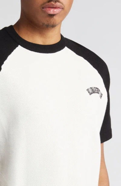 Shop Billionaire Boys Club Moonshot Raglan T-shirt In White/ Black