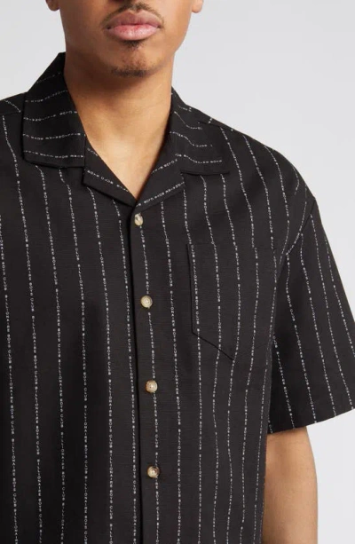 Shop Billionaire Boys Club Orion's Belt Woven Camp Shirt In Black