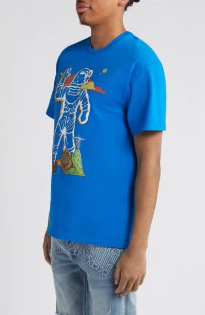 Shop Billionaire Boys Club Astro Wonder Cotton Graphic T-shirt In Sky Diver