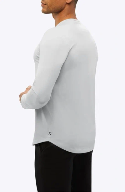 Shop Cuts Ao Curved Hem Long Sleeve T-shirt In Ice