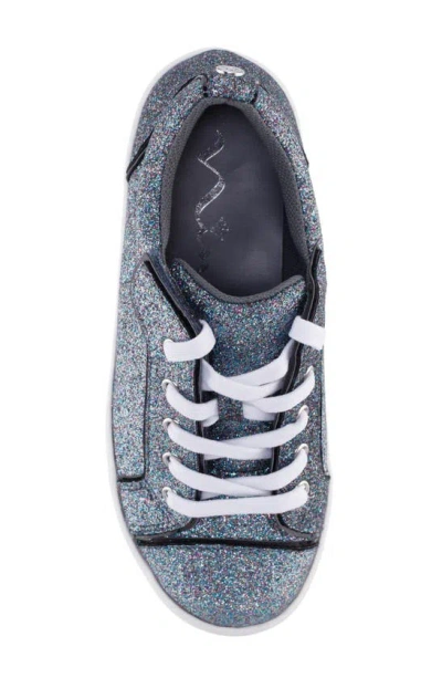 Shop Nina Kids' Glitter Sneaker In Navy Glitter