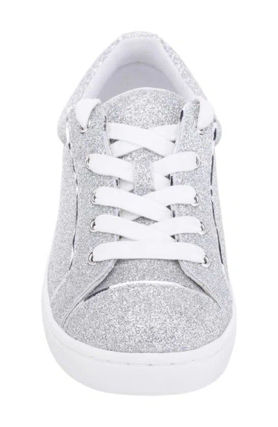 Shop Nina Kids' Glitter Sneaker In Silver Glitter