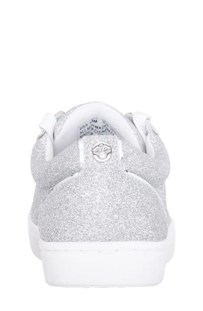 Shop Nina Kids' Glitter Sneaker In Silver Glitter