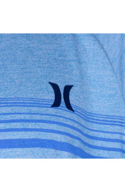 Shop Hurley Kids' Stripe Short Sleeve T-shirt In Blue Gaze