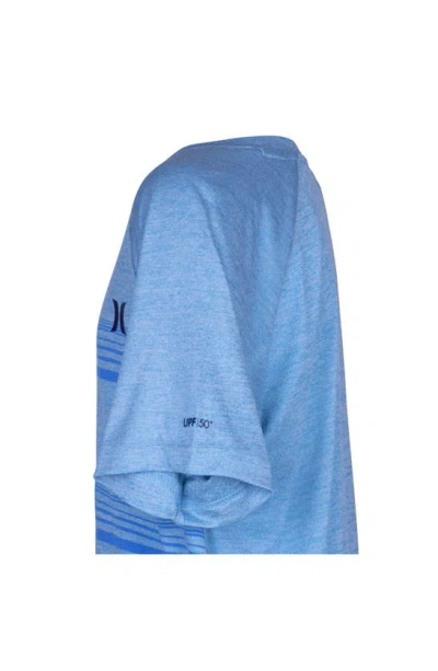 Shop Hurley Kids' Stripe Short Sleeve T-shirt In Blue Gaze