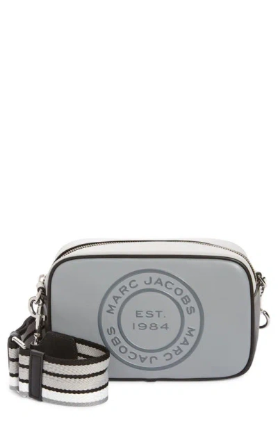 Shop Marc Jacobs Flash Leather Camera Crossbody Bag<br /> In Rock Grey Multi