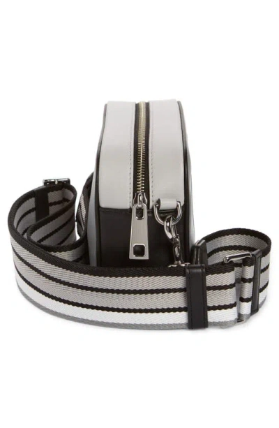 Shop Marc Jacobs Flash Leather Camera Crossbody Bag<br /> In Rock Grey Multi