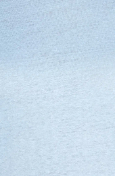 Vince Relaxed Linen Crewneck T-shirt In Light Cerulean