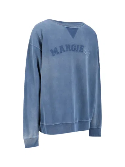 Shop Maison Margiela Sweaters In Blue