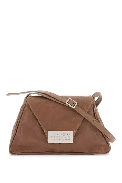Shop Mm6 Maison Margiela Numeric Medium Shoulder Bag In Brown