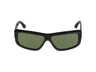 Shop Marni Eyewear Rectangle Frame Sunglasses In Multi