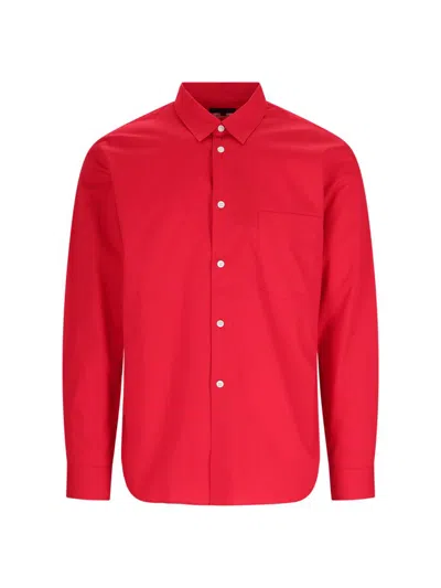 Shop Comme Des Garçons Homme Deux Comme Des Garcons Homme Plus Buttoned Shirt In Red