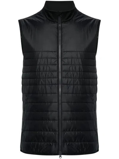 Shop J. Lindeberg Martino Quilted Vest - Men's - Polyester/elastane/polyamide/polyesterelastane In Black