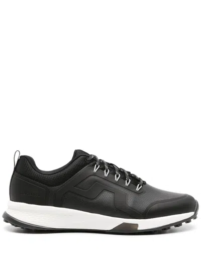 Shop J. Lindeberg Range Finder Golf Sneakers - Men's - Rubber/polyester/polyethylene Vinyl Acetate (peva) In Black