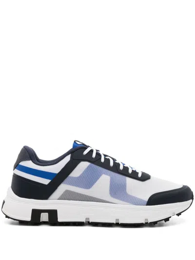 Shop J. Lindeberg Blue Vent 500 Golf Sneakers - Men's - Thermoplastic Polyurethane (tpu)/nylon/polyurethane/fabric In White