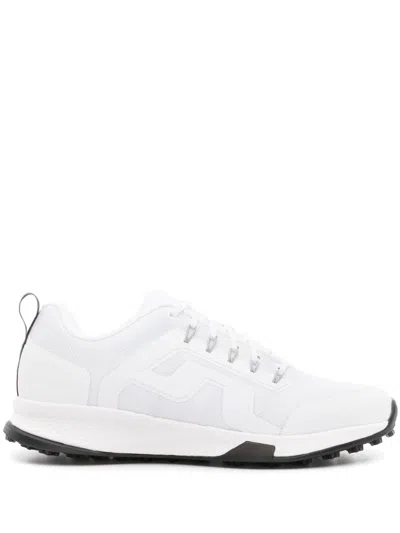 Shop J. Lindeberg Range Finder Golf Sneakers - Men's - Polyester/polyethylene Vinyl Acetate (peva)/rubber In White