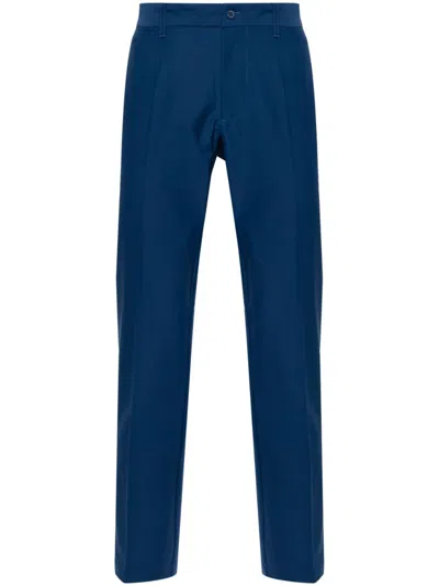 Shop J. Lindeberg Blue Elliot Straight-leg Trousers