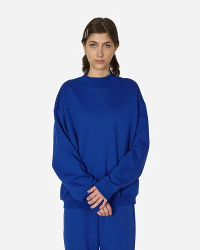 Shop Adidas Originals Basketball Crewneck Sweatshirt Lucid In Blue