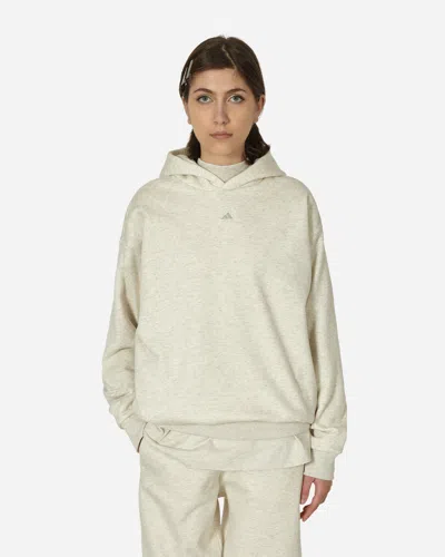 Shop Adidas Originals Basketball Hooded Sweatshirt Cream In White