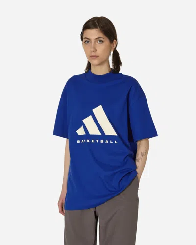 Shop Adidas Originals Basketball T-shirt Lucid In Blue