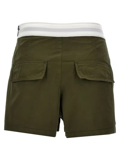Shop Alexander Wang Cargo Shorts In Military Green