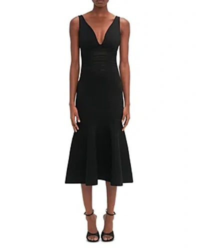 Shop Victoria Beckham Frame Sleeveless Dress In Black