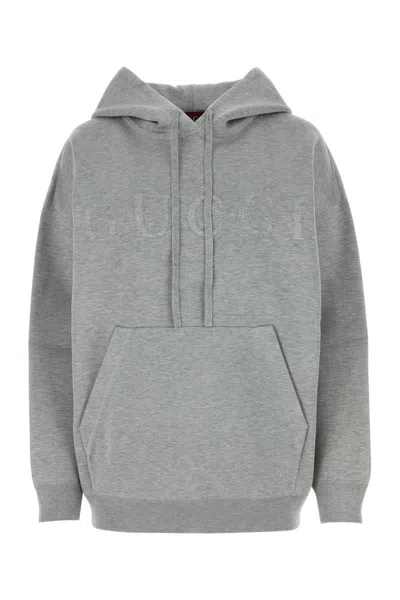 Shop Gucci Sweatshirts In Grey