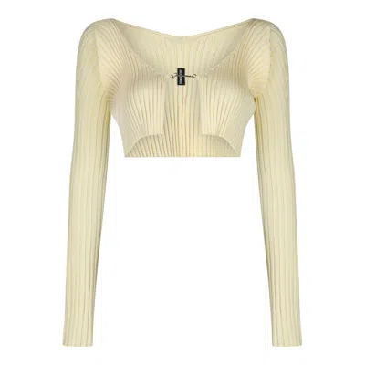 Shop Jacquemus Sweaters In Yellow