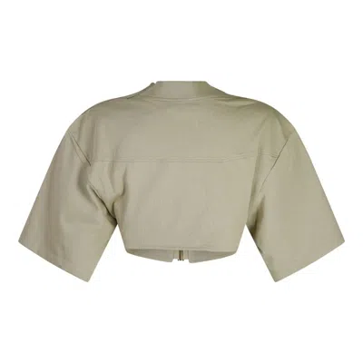 Shop Jacquemus T-shirts And Polos In Light Khaki