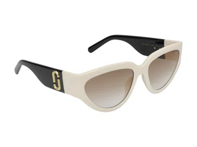 Shop Marc Jacobs Sunglasses In White Black