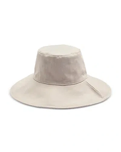 Shop Vince Cotton Bucket Sun Hat In Oat Sand