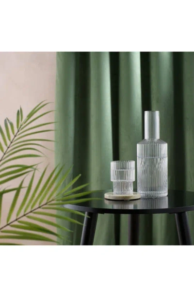Joyjolt Elle Fluted 2-piece Carafe Set In Clear