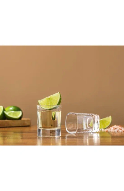 Joyjolt City Set Of 10 Heavy Base Shot Glasses In Clear