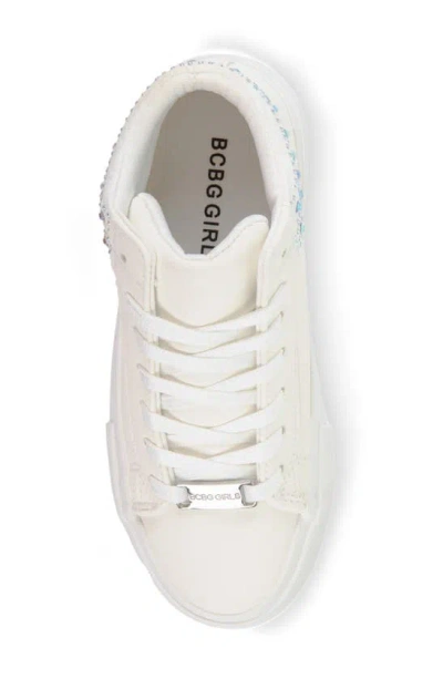 Shop Bcbg Kids' Paloa Sneaker In White