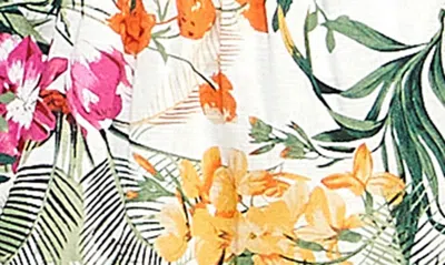 Shop Koko + Mason Tropical Print Maxi Dress In Floral Tropical