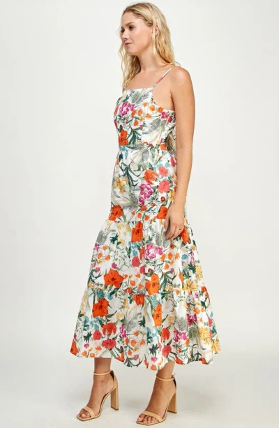 Shop Koko + Mason Tropical Print Maxi Dress In Floral Tropical
