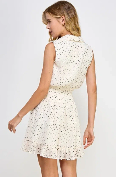 Shop Koko + Mason Button Smocked Waist Dress In White Multi