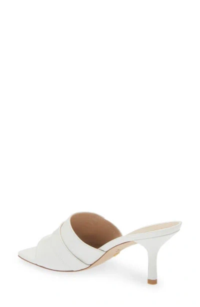 Shop Stuart Weitzman Maverick 75 Slide Sandal In White