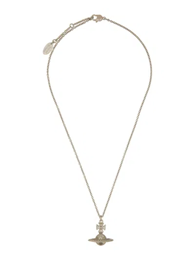 Shop Vivienne Westwood Orb Necklace. In Argento