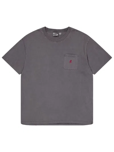 Shop Gramicci One Point Tee In Grey Pigment