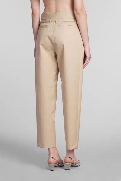 Shop Iro Valenti Pants In Beige Cotton