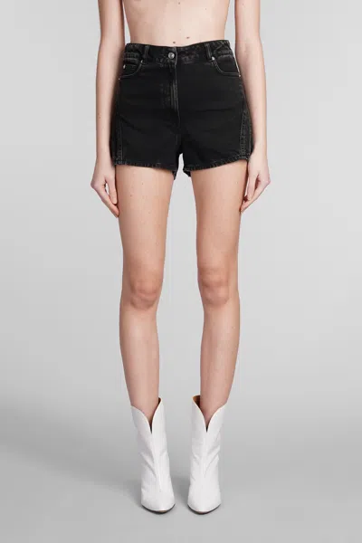 Shop Iro Elgama Shorts In Black Cotton