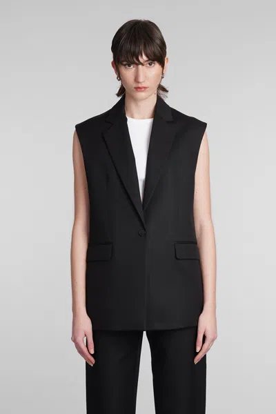 Shop Iro Viria Vest In Black Cotton