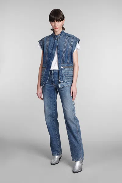 Shop Iro Nerina Jeans In Blue Cotton
