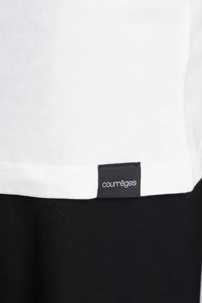Shop Courrèges T-shirt In White Cotton
