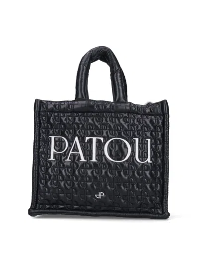 Shop Patou Tote In Black