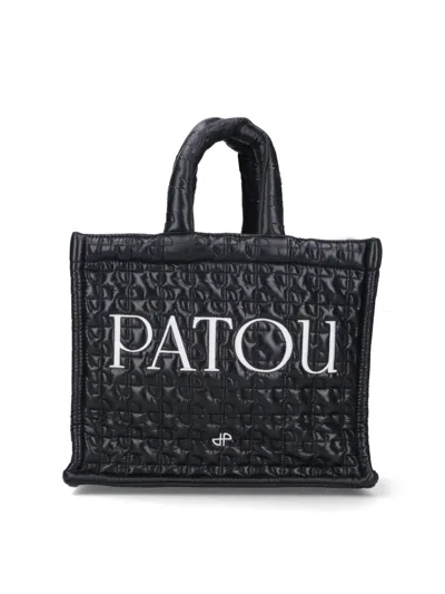 Shop Patou Tote In Black