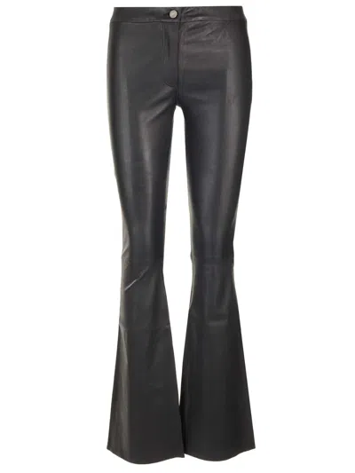 Shop Arma Izzy Leather Trousers In Black